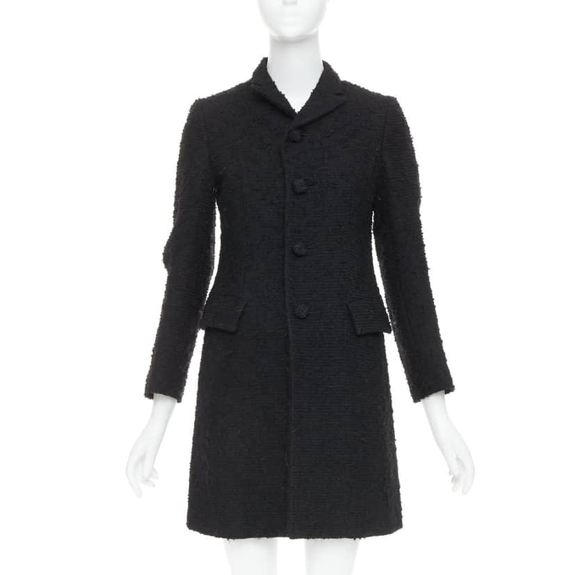 Junya Watanabe Black Wool Coats Black Wool Very good condition - Front View