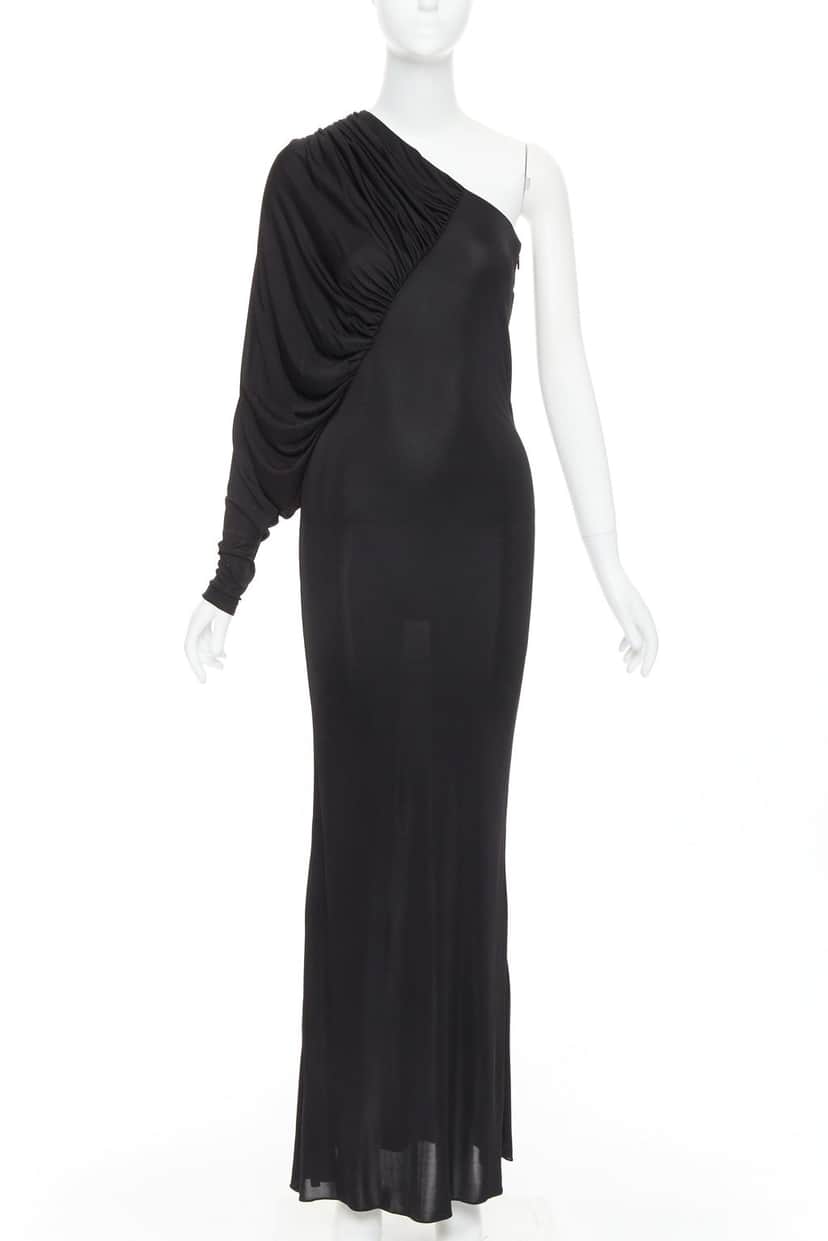 Saint Laurent 736714 Y7F98 1000 Black Viscose Never worn, with tag - Front View