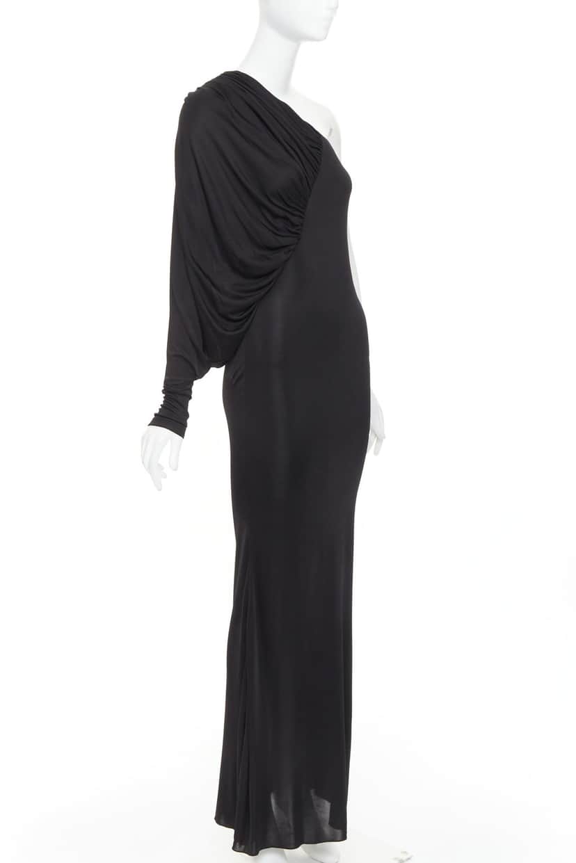 Saint Laurent 736714 Y7F98 1000 Black Viscose Never worn, with tag - Front View