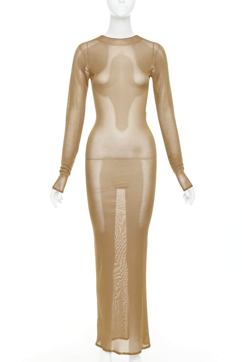 Saint Laurent 750452 Y76CY 2520 Brown Viscose Never worn, with tag - Front View