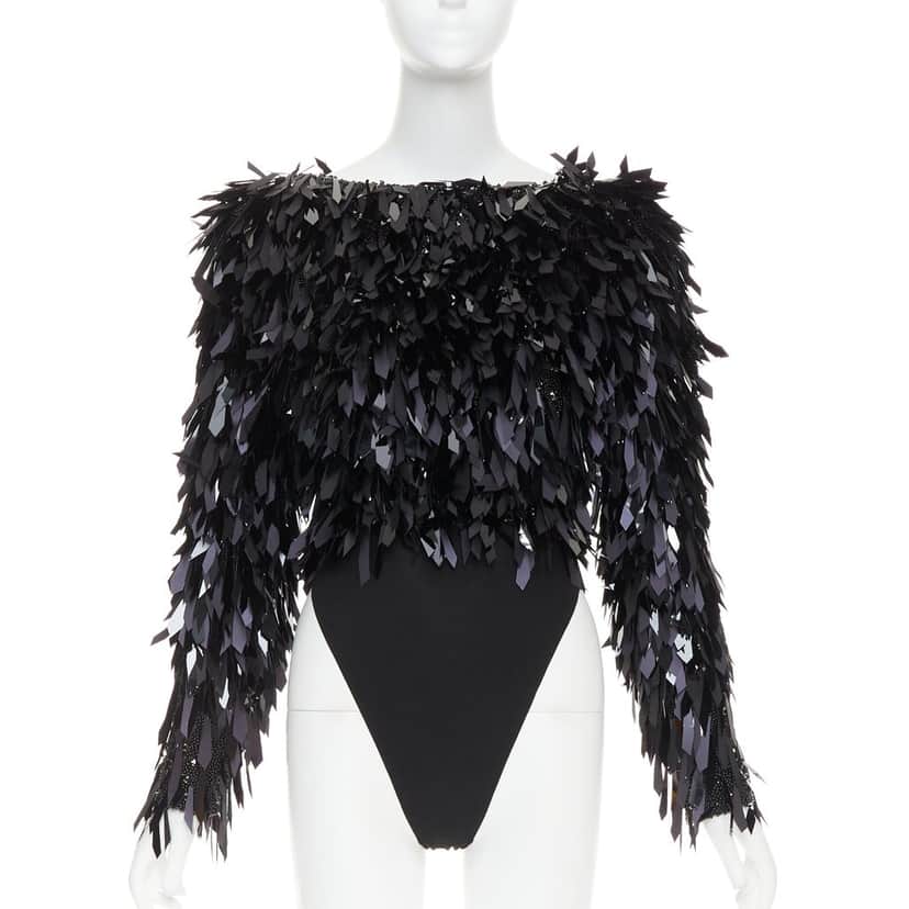 Alexandre Vauthier Top Black Polyester Very good condition - Front View