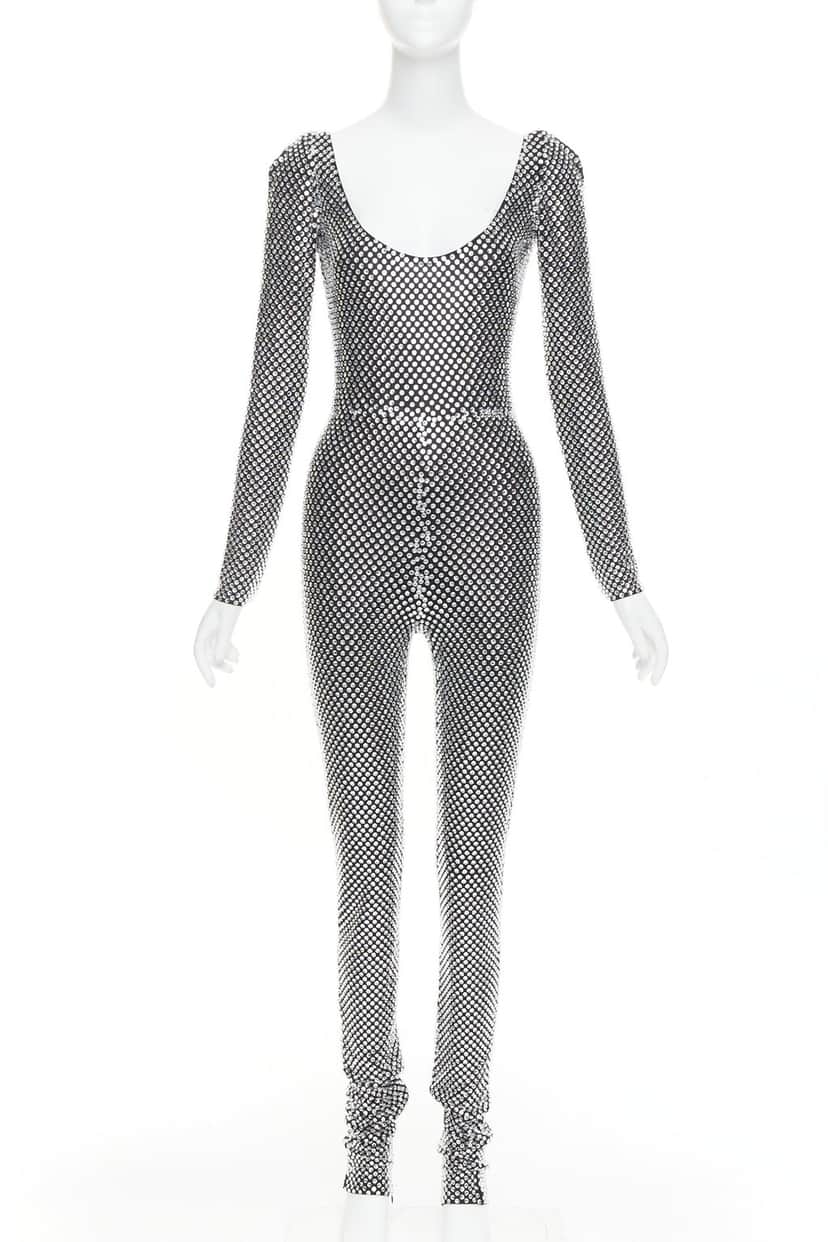Alexandre Vauthier Jumpsuit Silver Viscose Very good condition - Front View