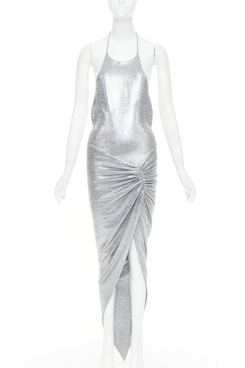 Alexandre Vauthier Silver Polyester Dresses Silver Polyester Never worn, with tag - Front View