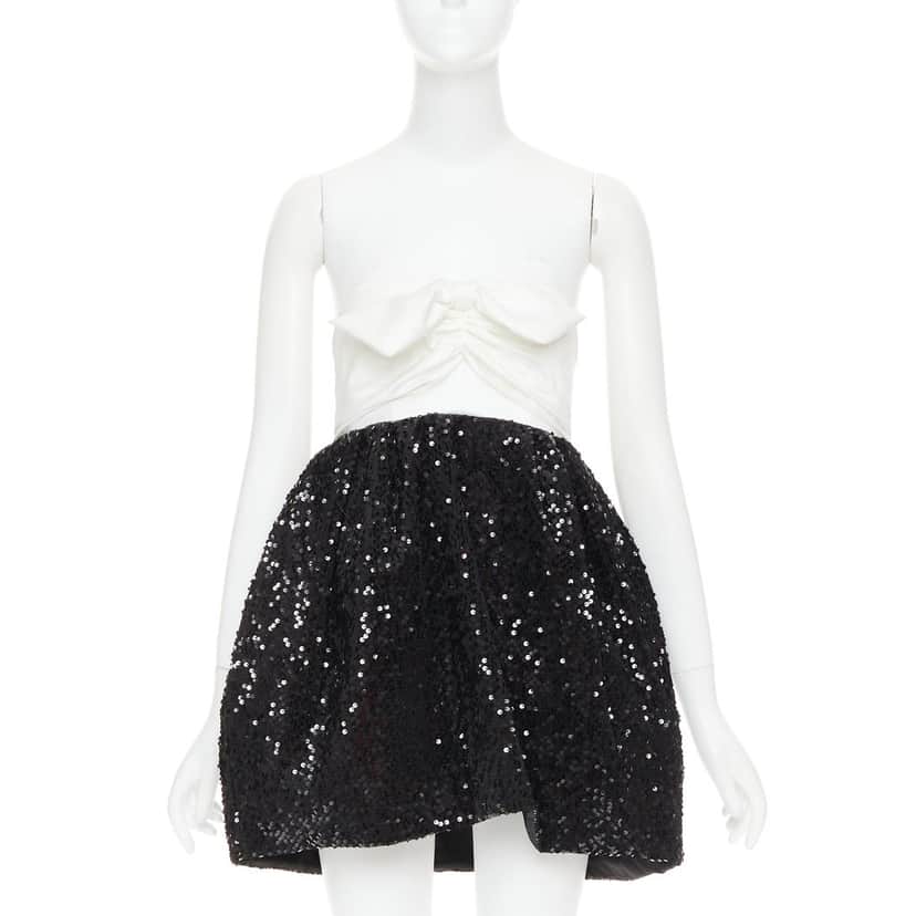 Alexandre Vauthier Dress Black Silk Very good condition - Front View