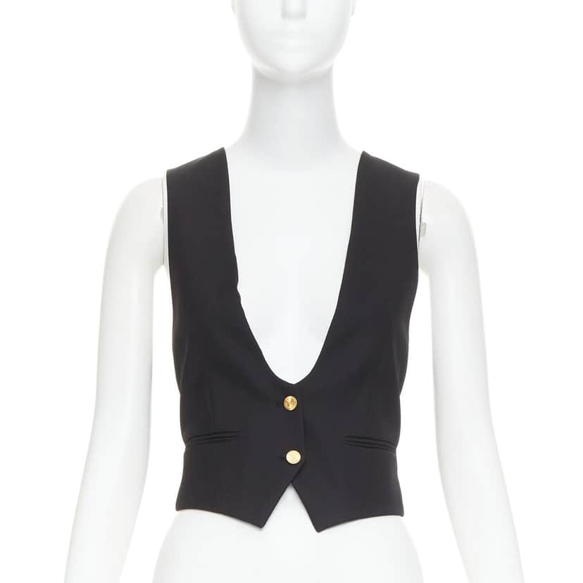 Alexandre Vauthier Top Black Very good condition - Front View