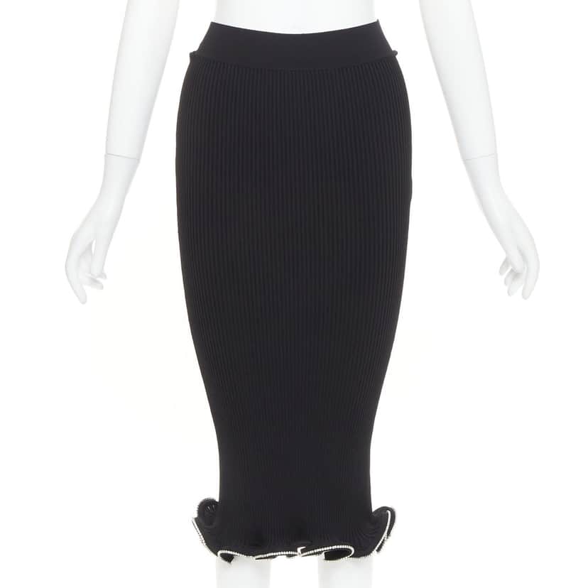 Alexandre Vauthier Skirt Black Polyester Very good condition - Front View
