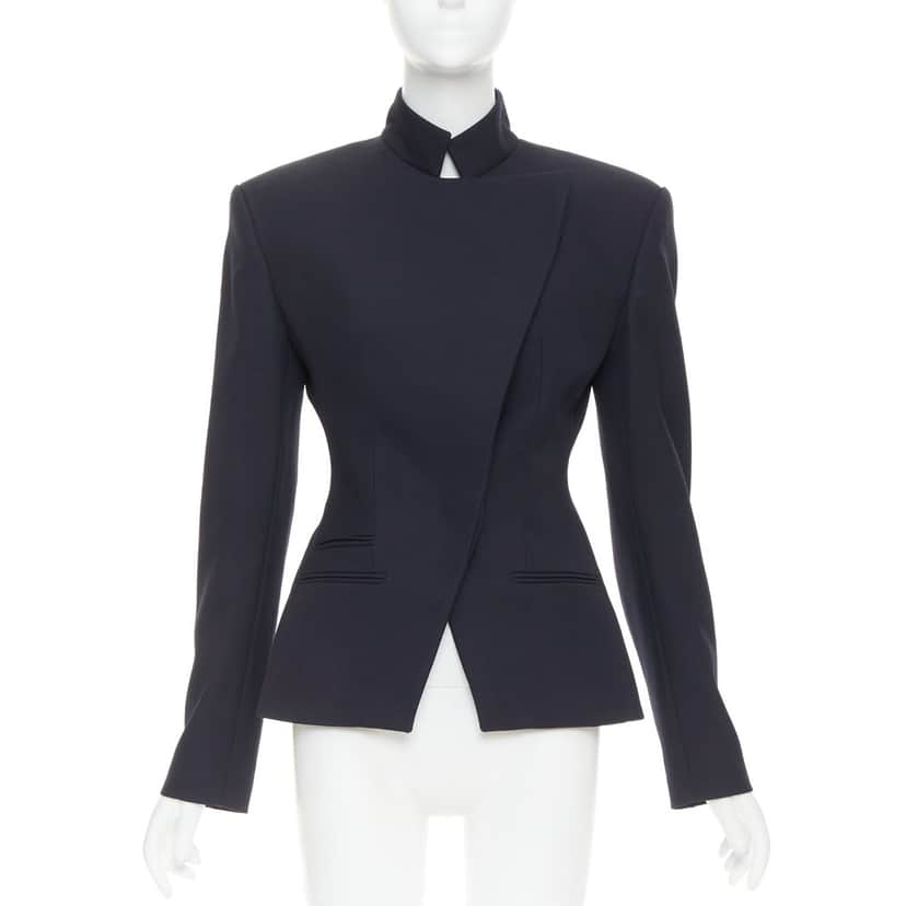 Alexandre Vauthier Jacket Navy Wool Very good condition - Front View