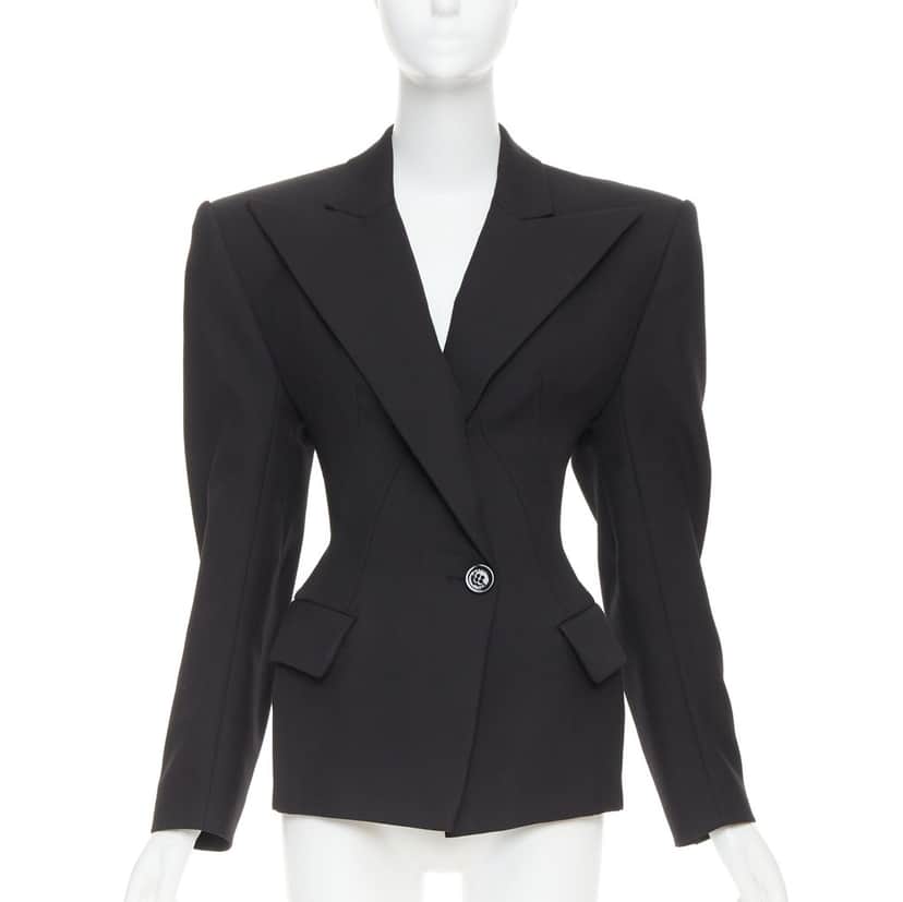 Alexandre Vauthier Jacket Black Polyester Very good condition - Front View