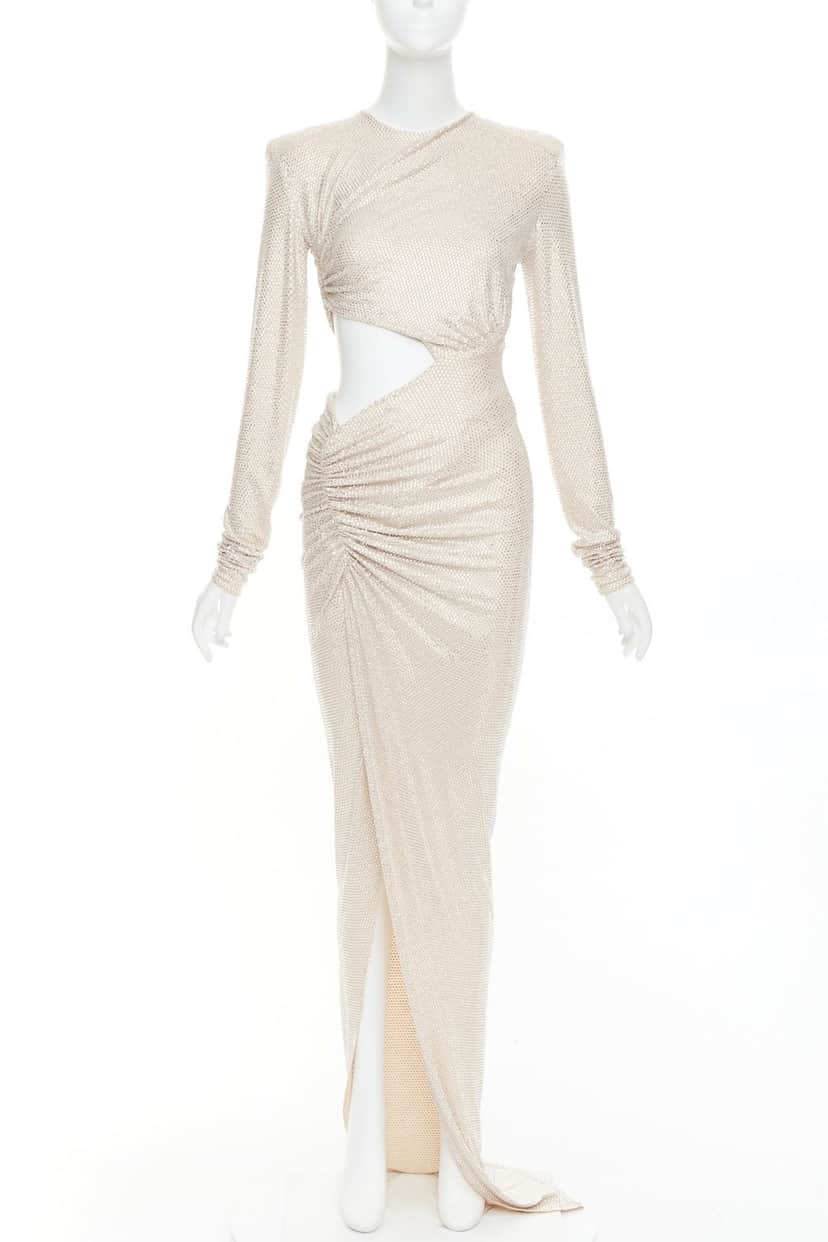 Alexandre Vauthier Dress Beige Viscose Very good condition - Front View