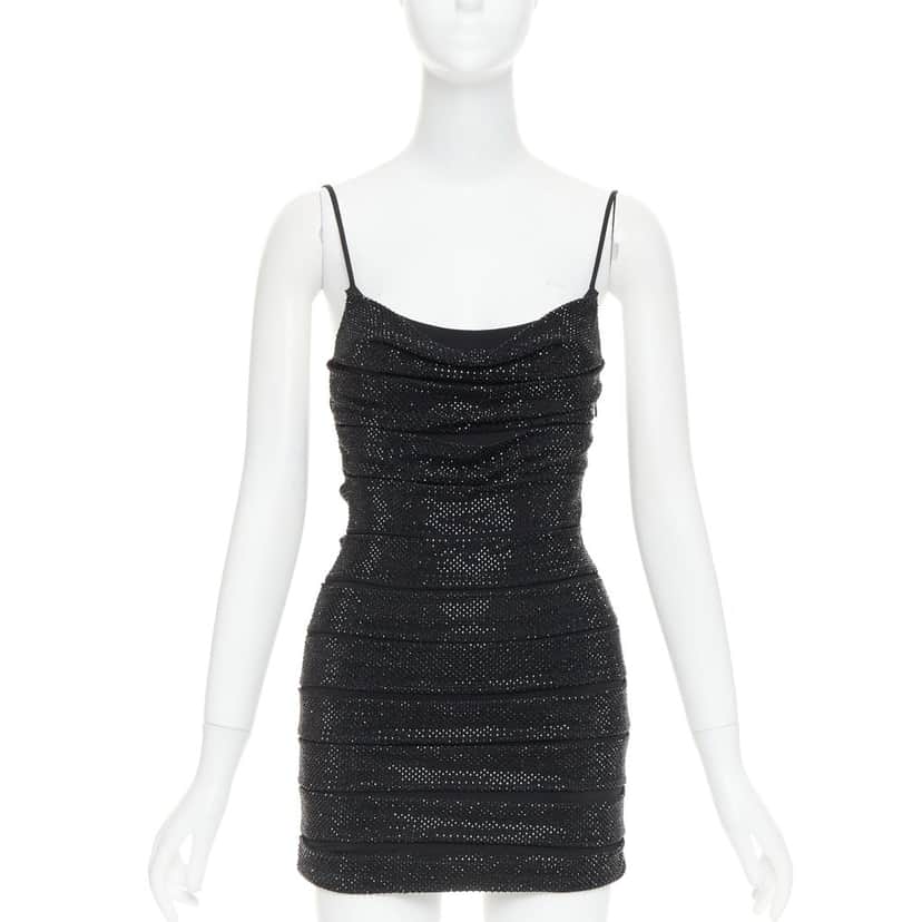 Alexandre Vauthier Dress Black Viscose Fair condition - Front View