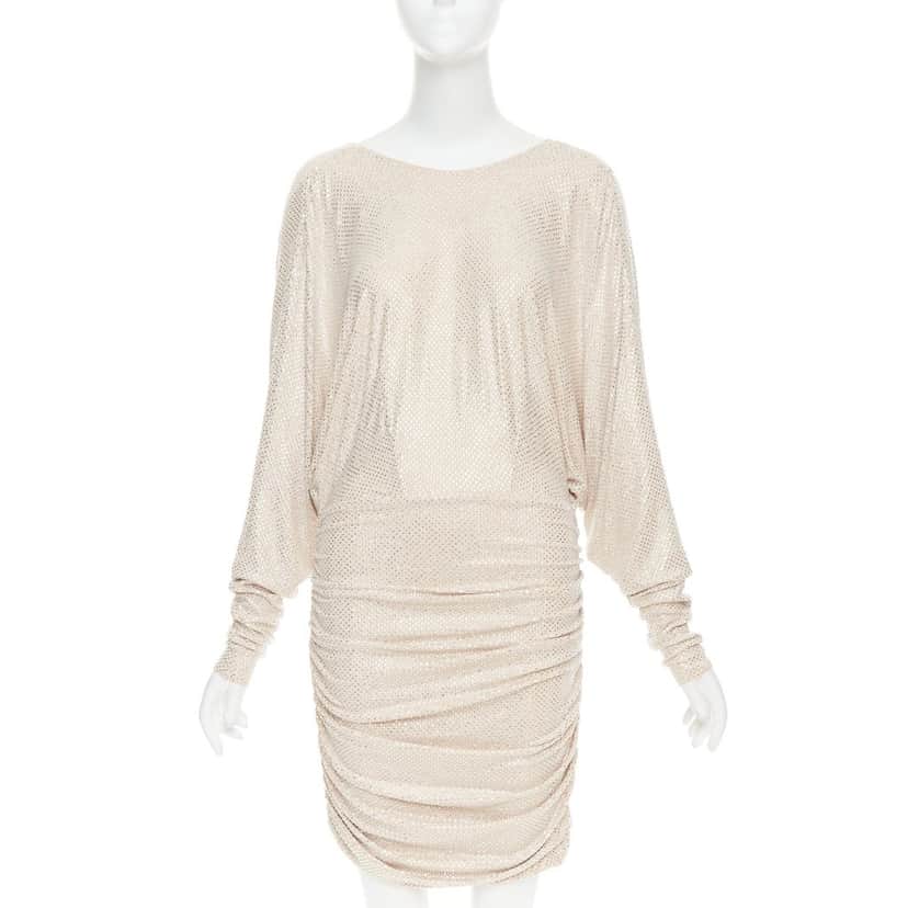 Alexandre Vauthier Dress Beige Viscose Very good condition - Front View