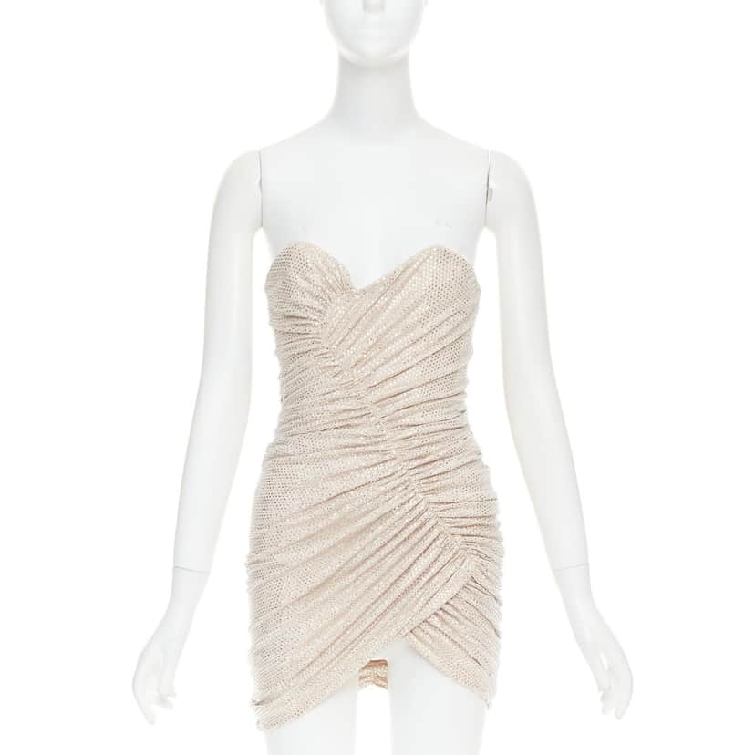Alexandre Vauthier Dress Beige Viscose Very good condition - Front View