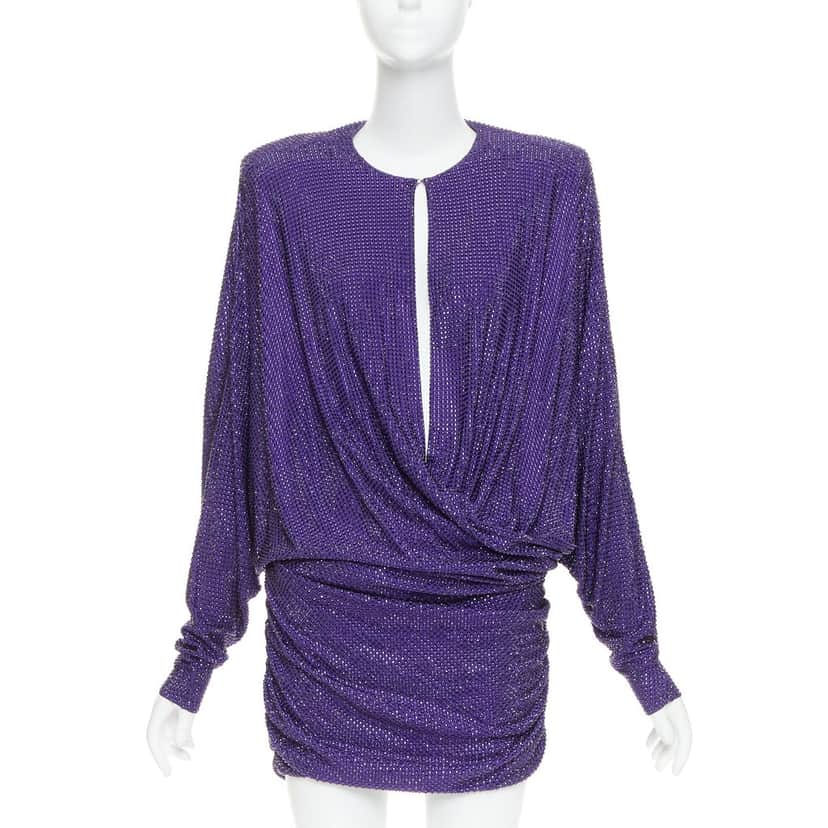 Alexandre Vauthier Dress Purple Good condition - Front View