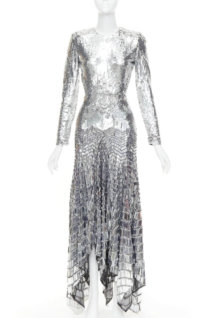 Alexandre Vauthier Silver Dress Silver Fair condition - Front View