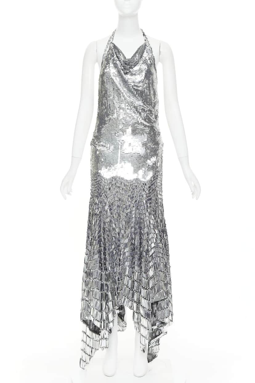 Alexandre Vauthier Dress Silver Fair condition - Front View