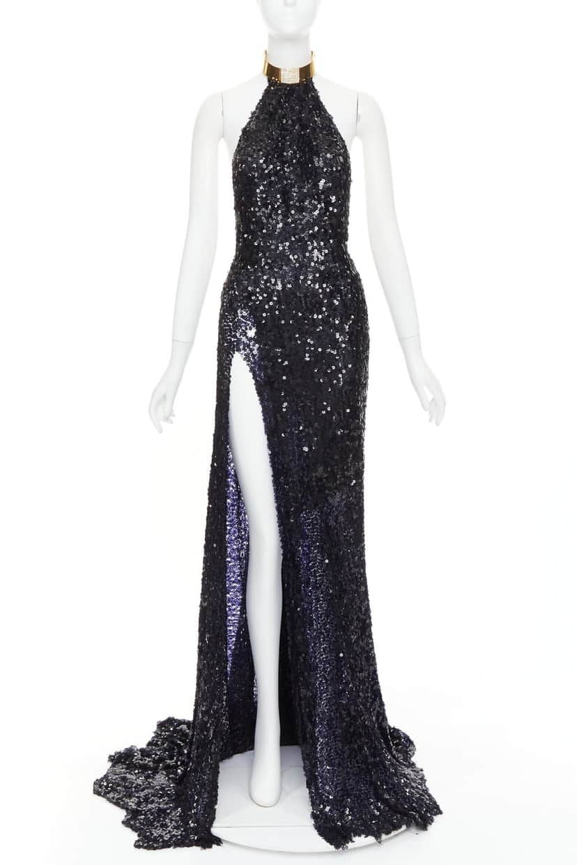 Alexandre Vauthier Dress Navy Fair condition - Front View