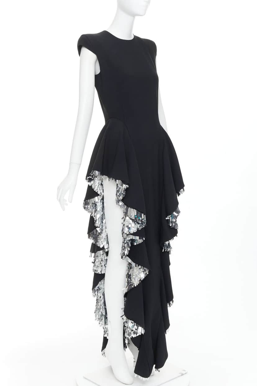 Alexandre Vauthier Dress Black Wool Very good condition - Front View