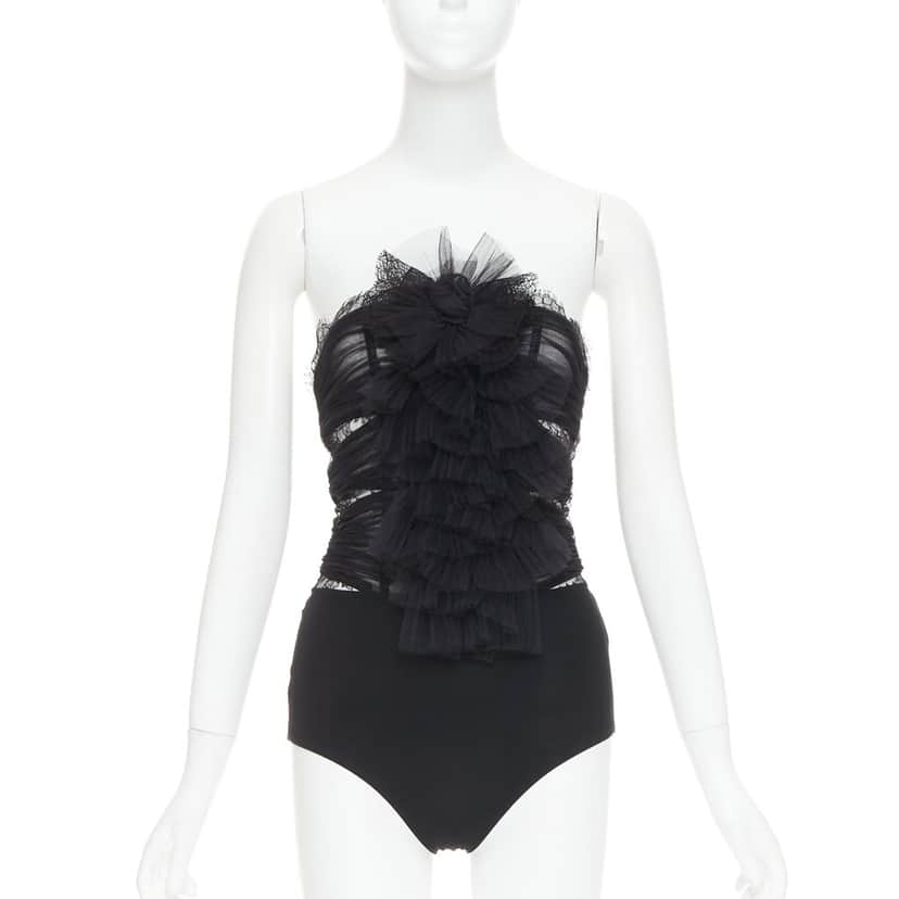 Alexandre Vauthier Top Black Polyester Very good condition - Front View