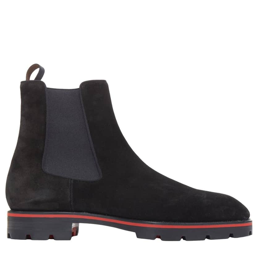 Christian Louboutin Alpinono Flat Black Suede Never worn - Front View