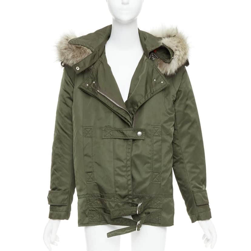 Altuzarra Cyprus Green Fur Very good condition - Front View