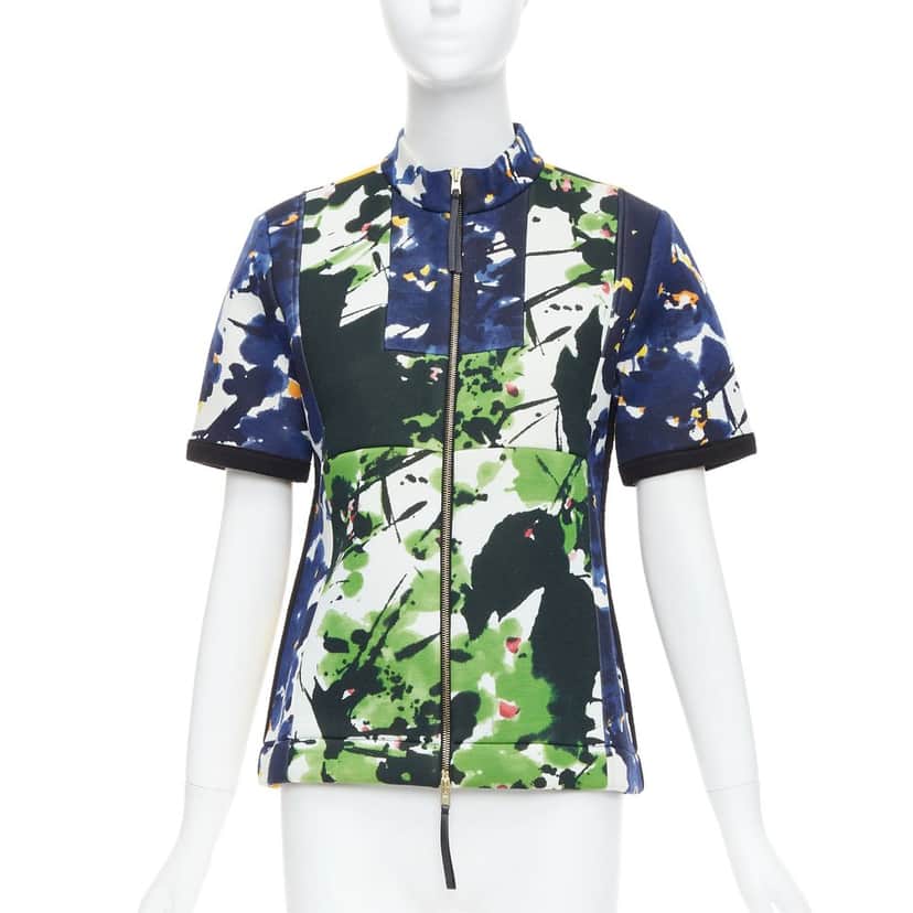 Marni Multicolor Leather Coat MultiColor Viscose Never worn - Front View