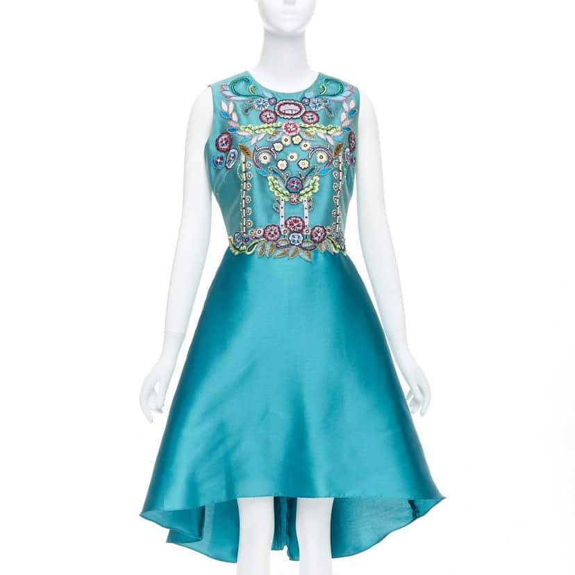 Marchesa Mikado Blue Polyester Good condition - Front View