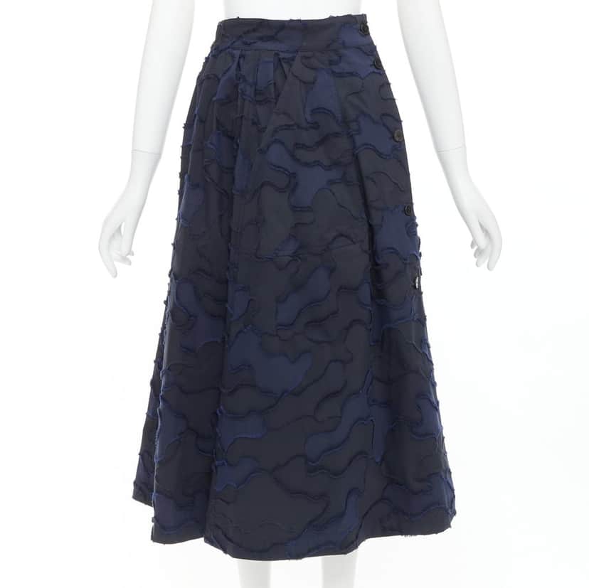 Dior Skirt Navy Cotton Very good condition - Front View