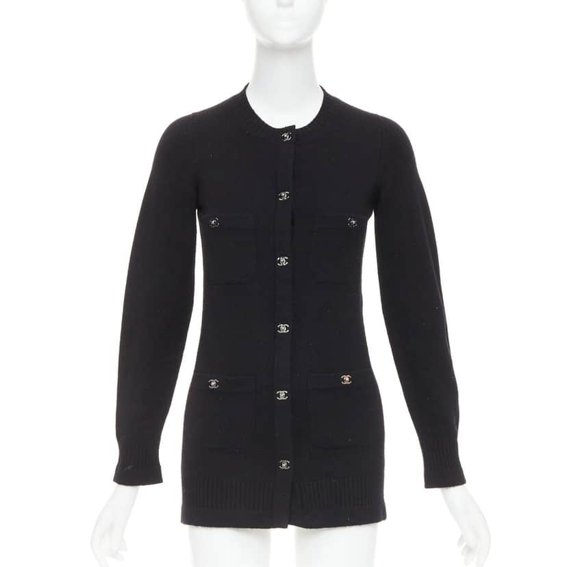 Chanel Product Black Cashmere Fair condition - Front View
