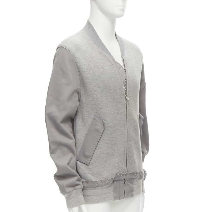 Sacai Grey Casual Bomber Grey Cotton Fair condition - Front View