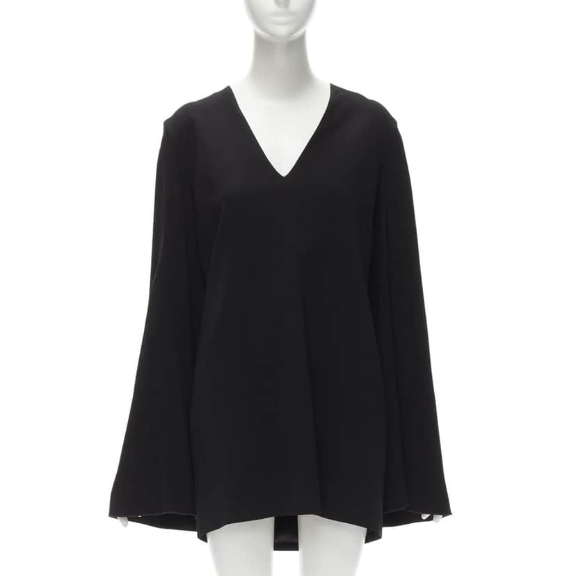 Dion Lee Cape Satin Dress Black Viscose Never worn - Front View