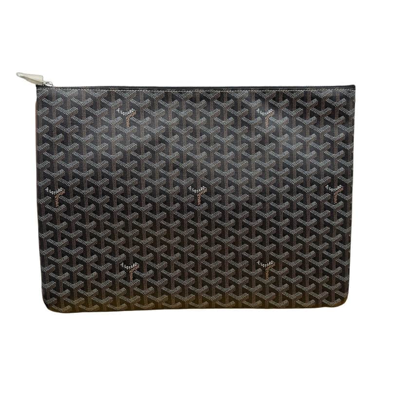 Goyard Goyard large pouch black Black Never worn - Front View