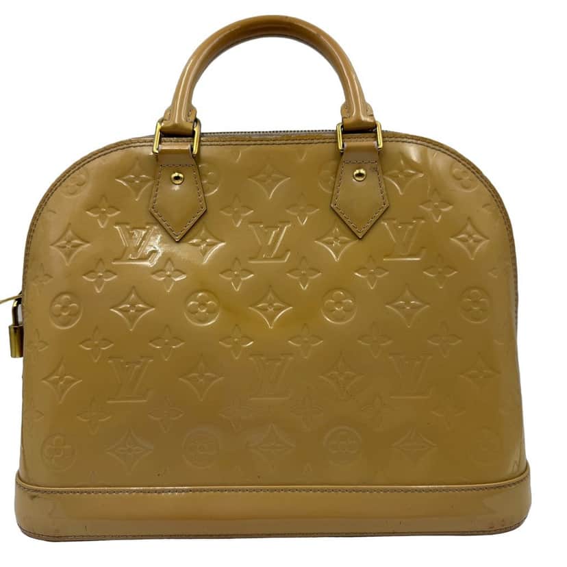 Louis Vuitton Alma Gold Leather Fair condition - Front View