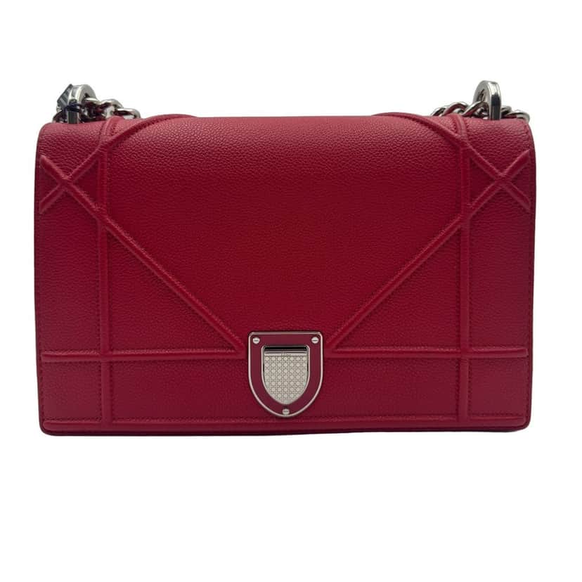 Dior Diorama Red Leather Good condition - Front View