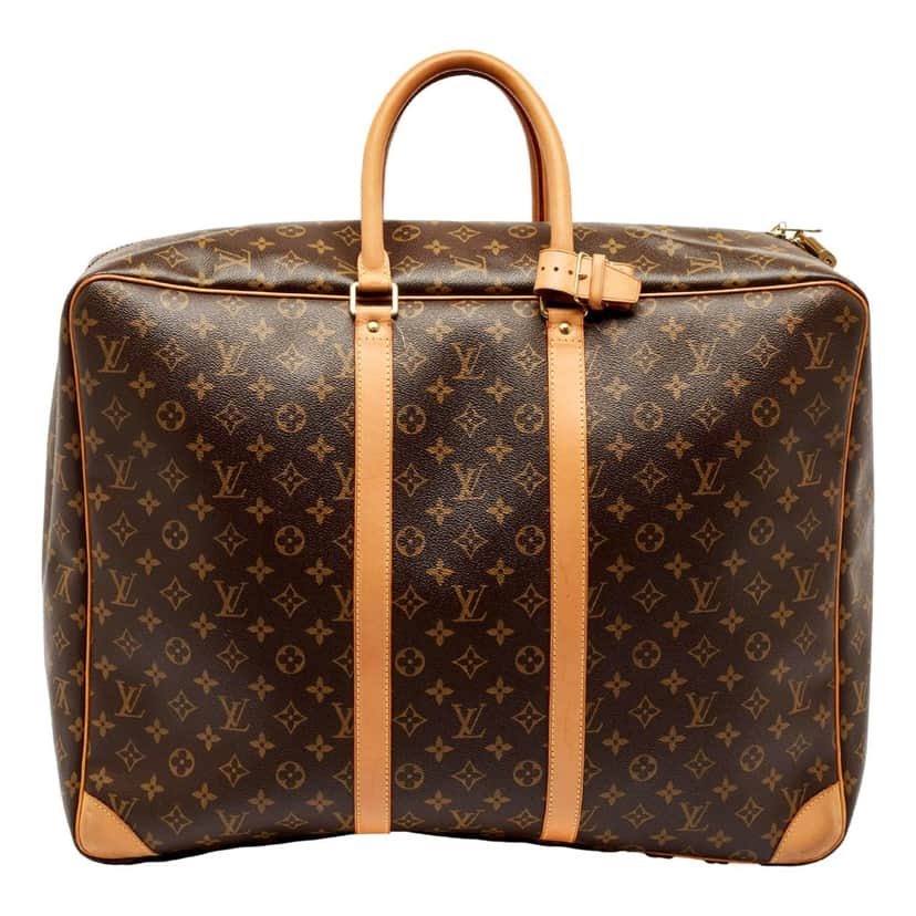 Louis Vuitton Louis Vuitton Sirius 55 Suitcase Classic Monogram Canvas Leather Travel Bag Brown Leather Good condition - Front View