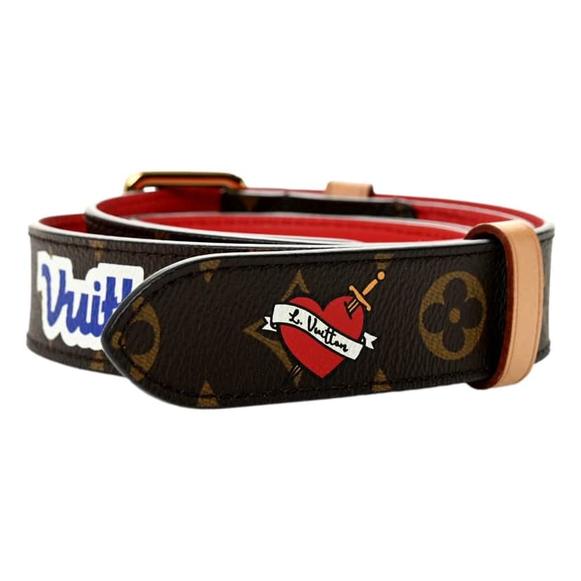 Louis Vuitton Louis Vuitton Monogram Patches Bandoulière Shoulder Strap Brown Canvas Brown Canvas Good condition - Front View