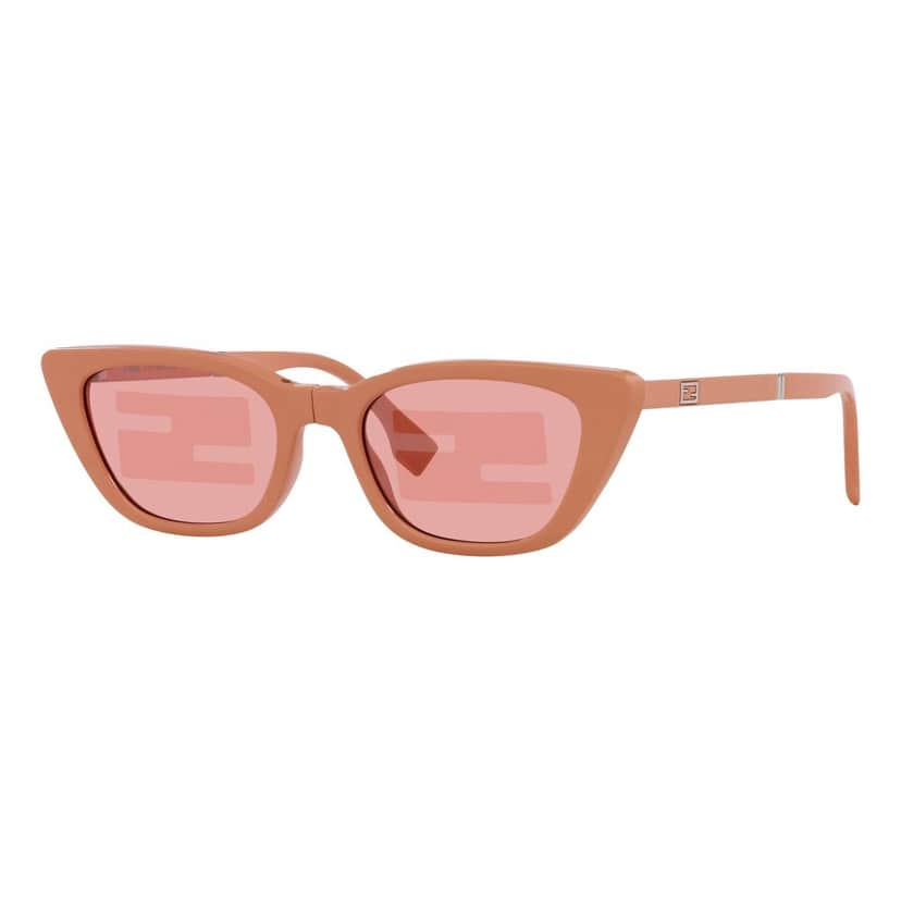 Fendi Fendi Injected Touch of FF Pink and Silver Sunglasses Pink Never worn - Front View