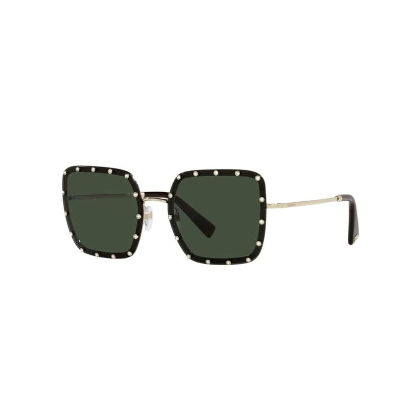 Valentino Garavani Valentino Garavani Green Studded Titanium Sunglasses Green Never worn - Front View