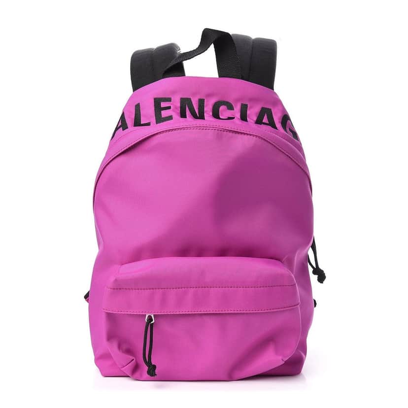 Balenciaga Balenciaga Wheel Sport Backpack Pink Fuchsia Nylon Logo Pink Never worn - Front View