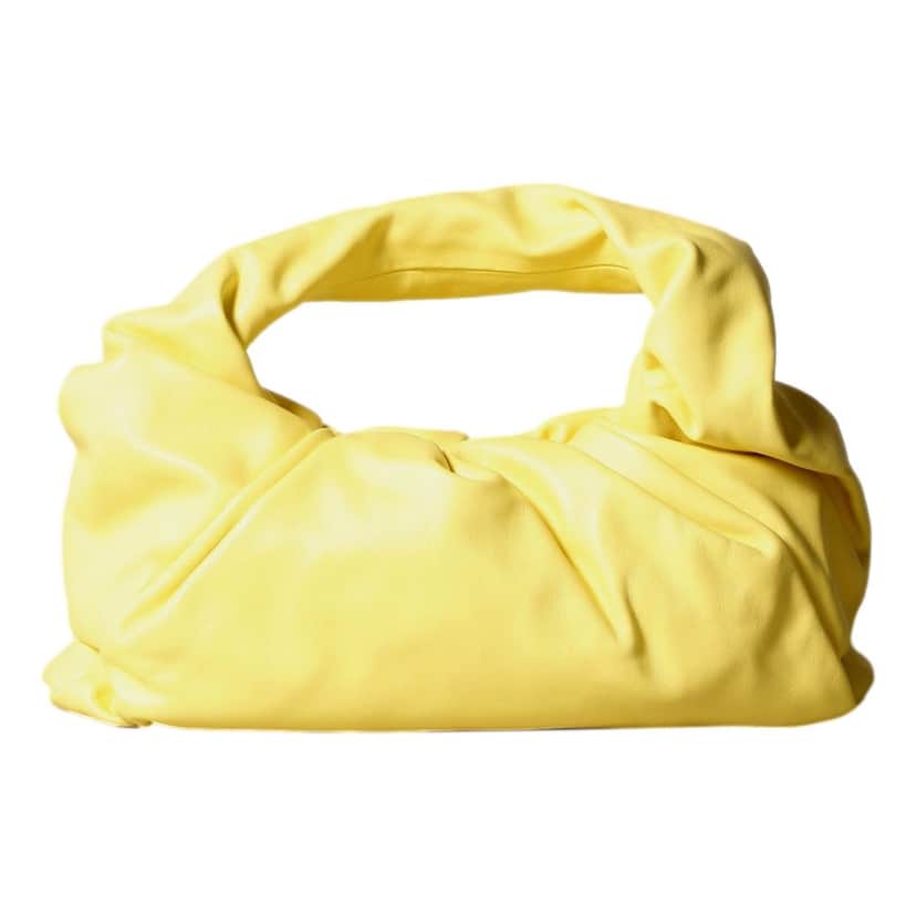 Bottega Veneta Bottega Veneta Shoulder Pouch Sherbet Yellow Nappa Leather Bag Yellow Leather Never worn - Front View