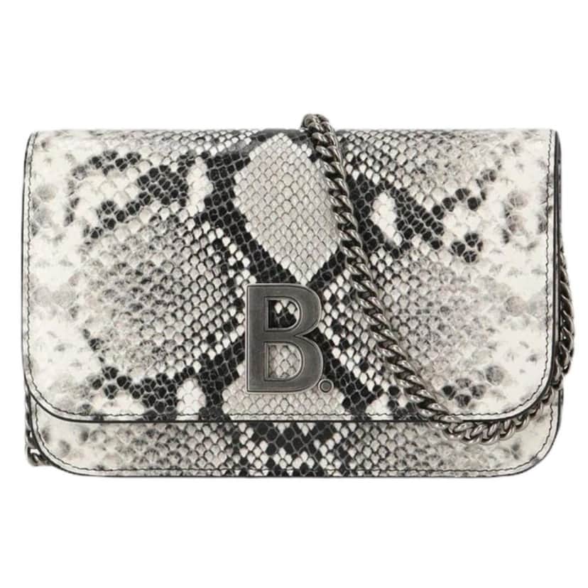 Balenciaga Balenciaga B Python Print Calfskin Leather Wallet on Chain Bag Other Leather Never worn - Front View