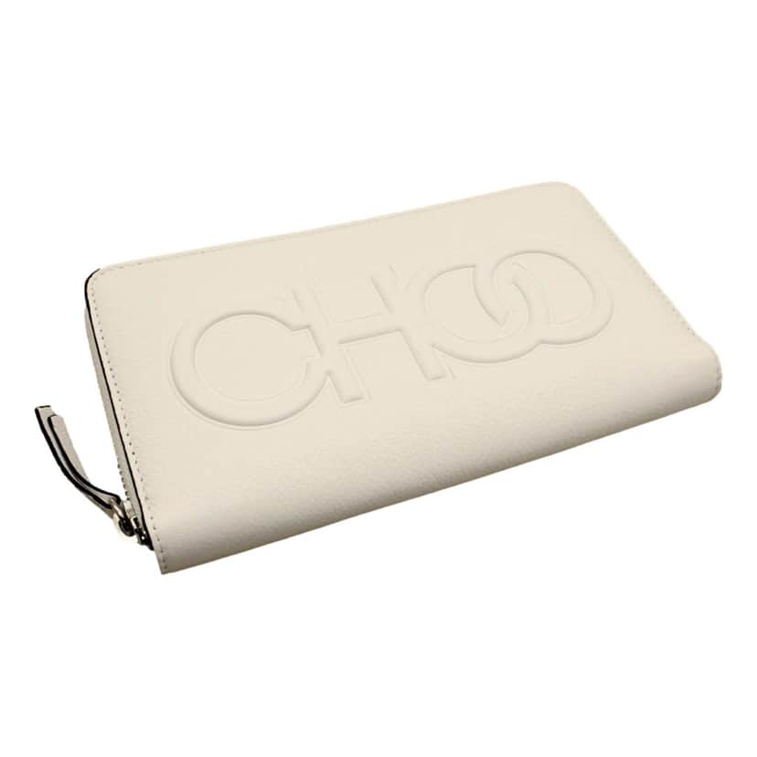 Jimmy Choo Jimmy Choo Bettina Milk White Leather Long Zip-Around Wallet White Leather Never worn - Front View