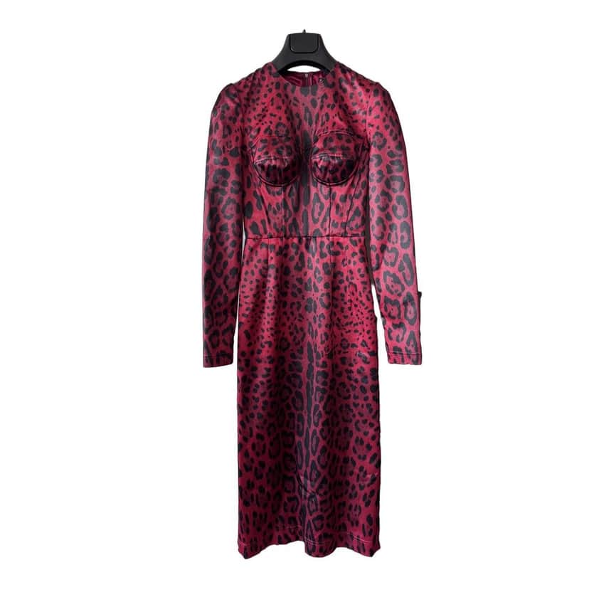Dolce & Gabbana Stunning Dress Red Silk Never worn, with tag - Front View