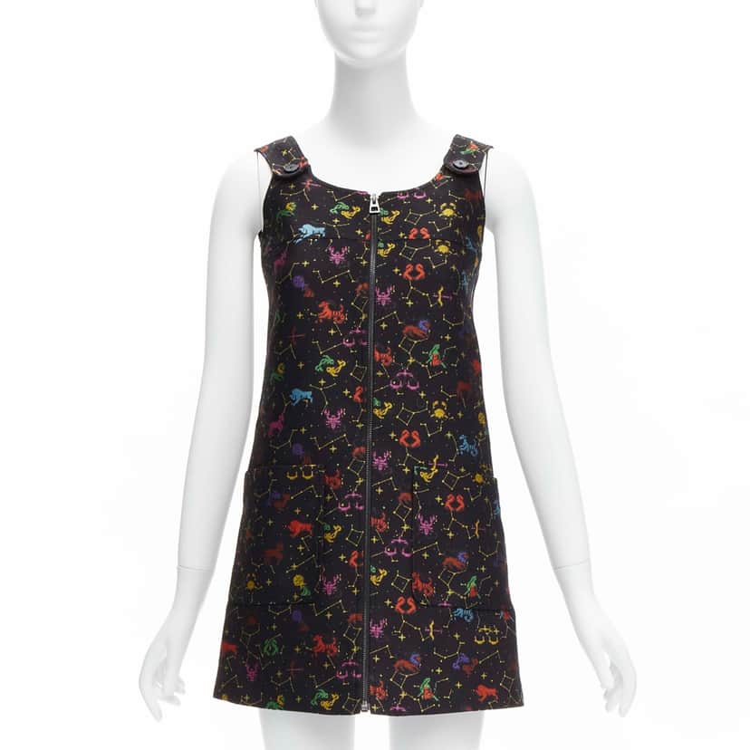 Christian Dior Pixel Zodiac Dress Black Polyester Never worn - Front View