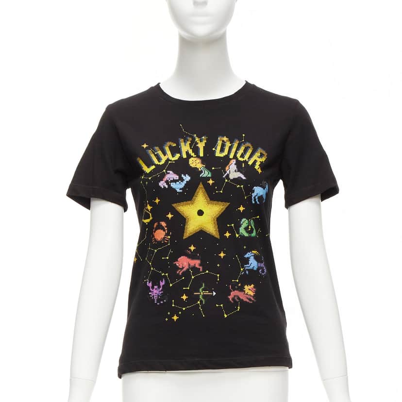 Dior Astrology Logo Shirt Black Cotton Never worn - Front View