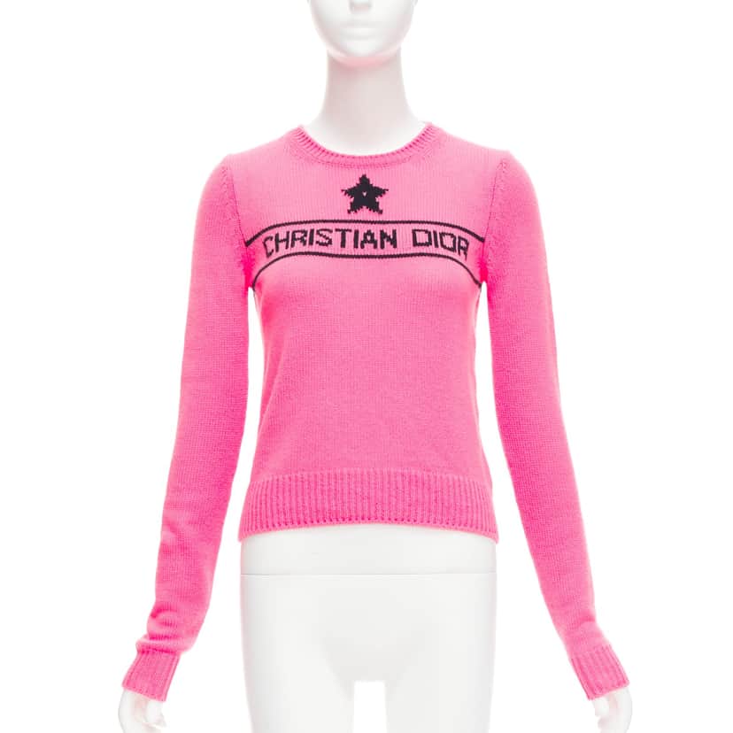 Dior Pink Star Sweater Pink Cashmere Never worn - Front View