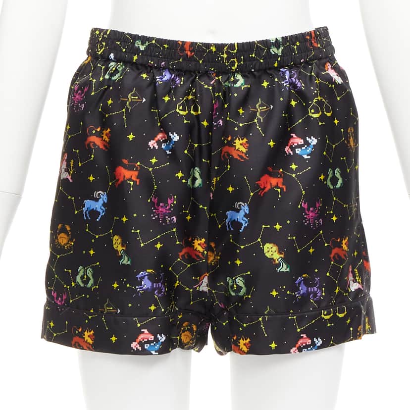 Dior Astrology Boxer Shorts Black Silk Never worn - Front View