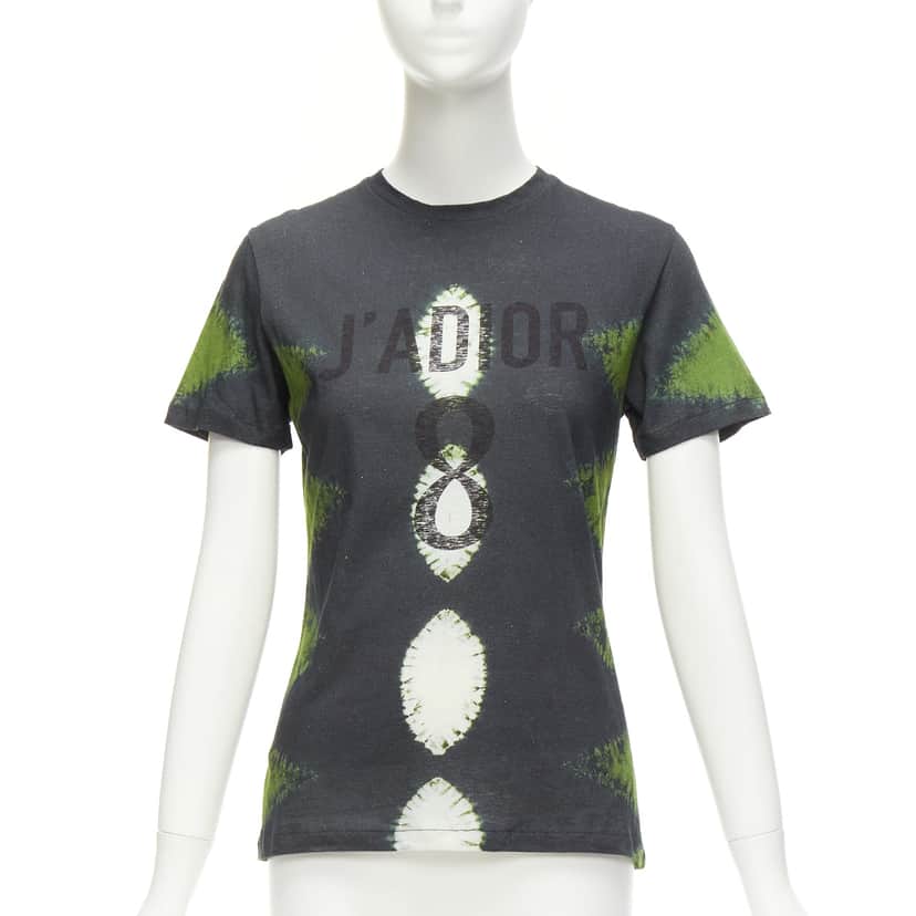 Dior Tie Dye J’adior Shirt Green Cotton Never worn - Front View