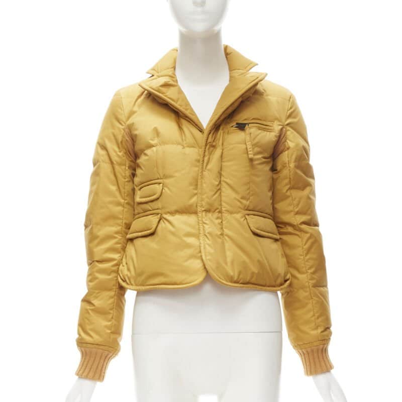 Dsquared2 Mustard White Goose Blazer Yellow Very good condition - Front View