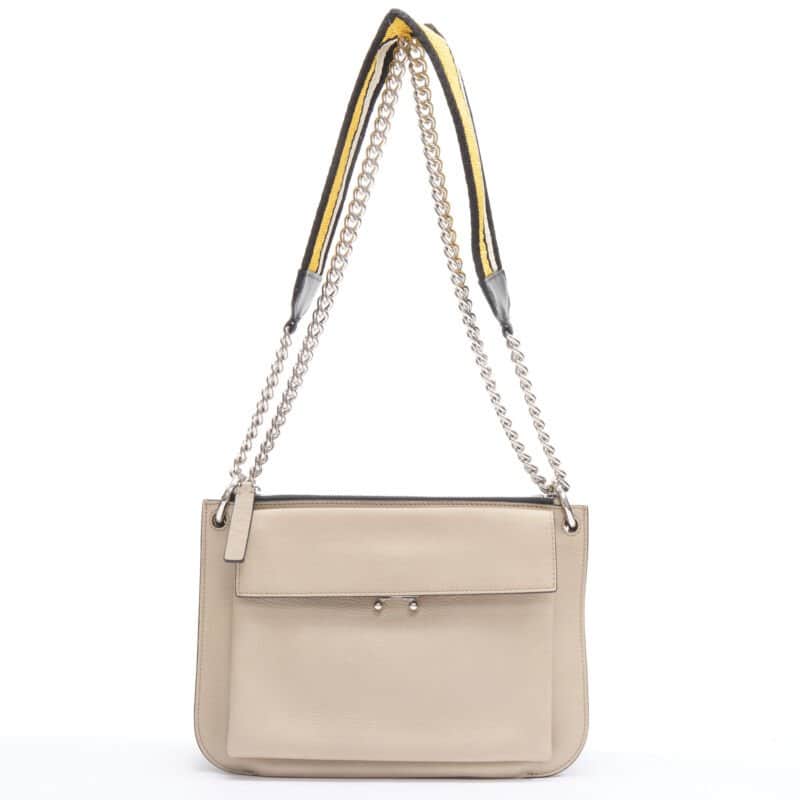 Marni Shearling Soft Tote Beige Leather Very good condition - Front View