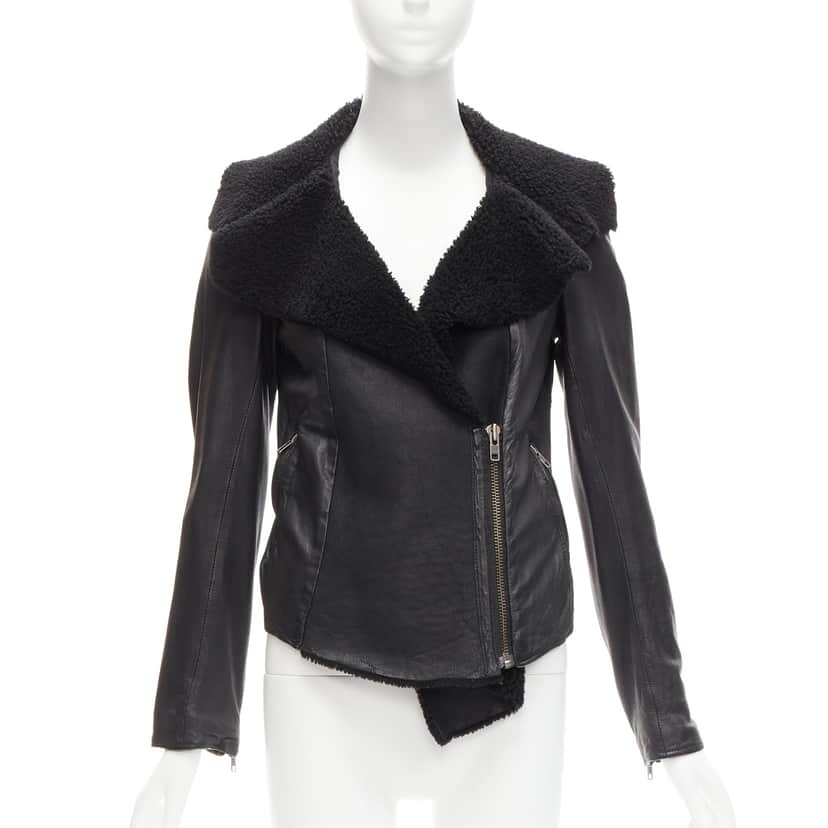 All Saints Nene Black Leather Very good condition - Front View